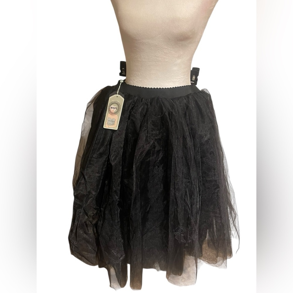 WDPL Black Tulle Skirt XL – Gothic Witchy Whimsical Halloween Costume NWT - Picture 5 of 5